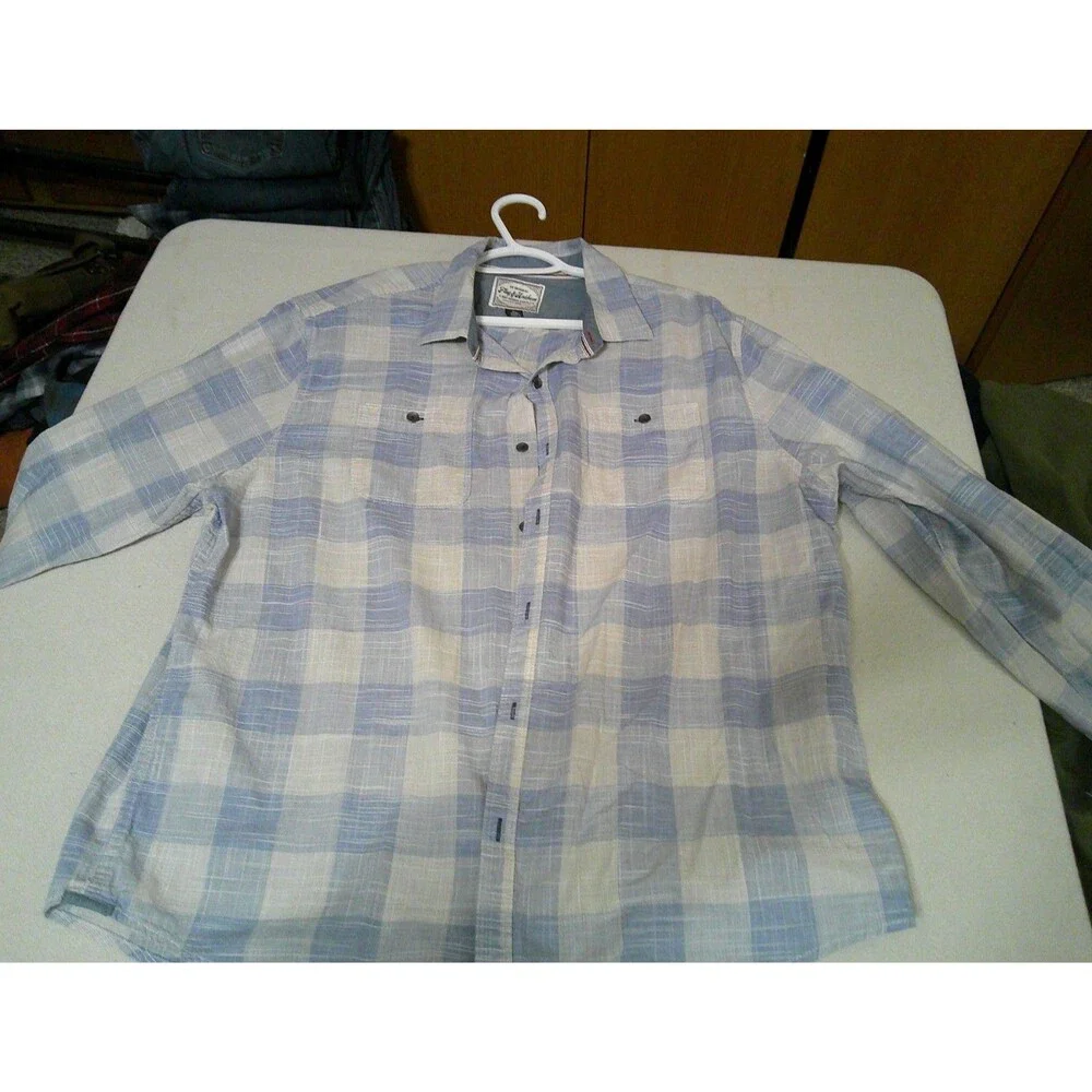 Flag and Anthem Button Up shirt Men’s Size xl - Picture 2 of 5